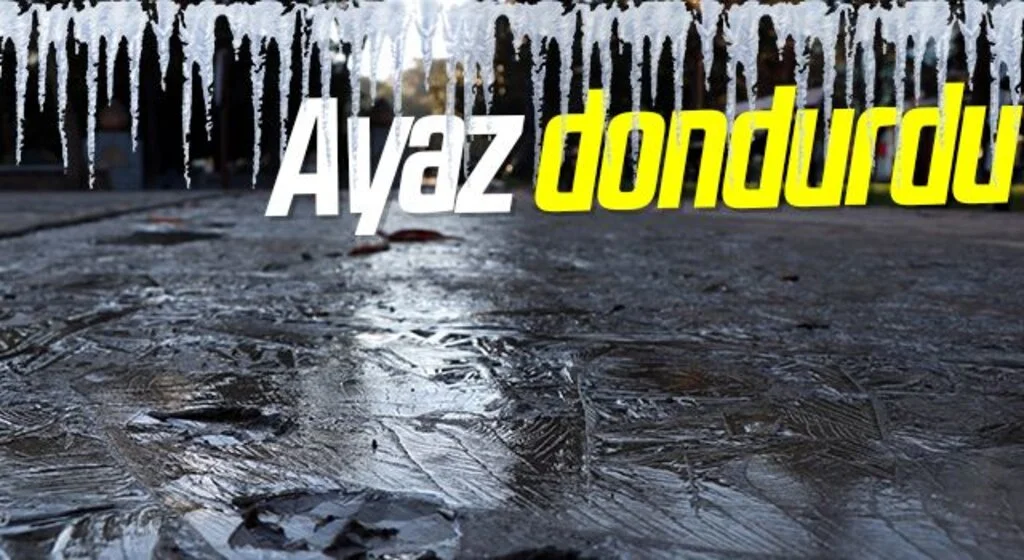Samsun'da ayaz dondurdu