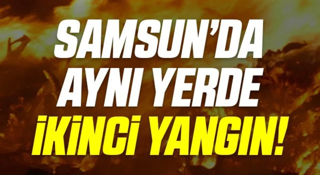 Samsun'da Aynı ikamette iki kez yangın çıktı