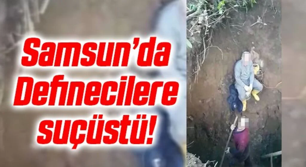 Samsun'da Definecilere suçüstü!