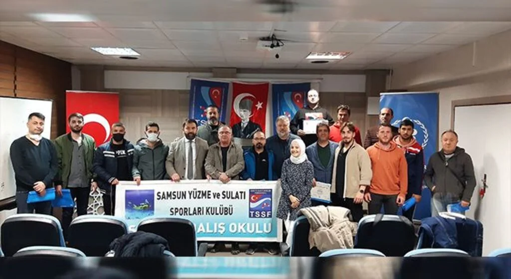 Samsun’da eğitimi tamamlayan 20 dalgıç belge aldı