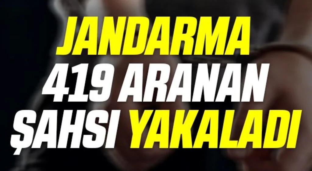 Samsun’da jandarma 419 aranan şahsı yakaladı