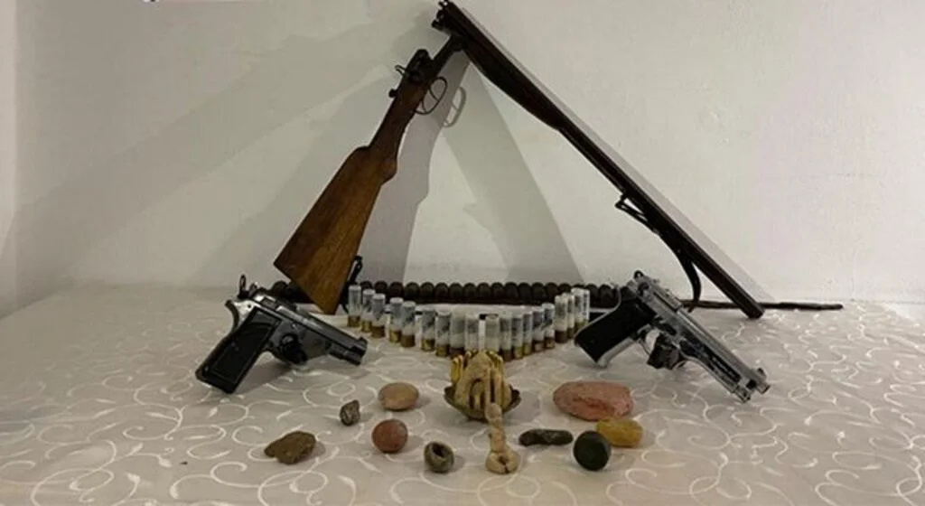 Samsun'da kaçak silah operasyonu