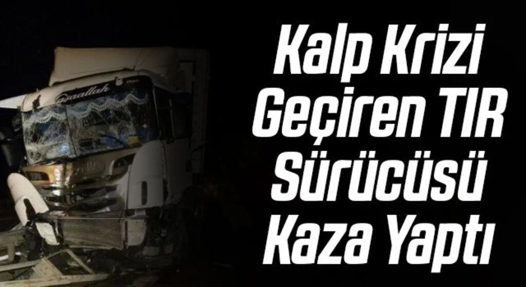 Samsun'da kalp krizi geçiren sürücü kaza yaptı
