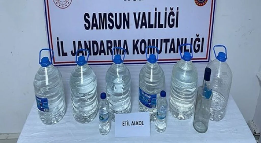 Samsun’da sahte içki operasyonları: 5 gözaltı