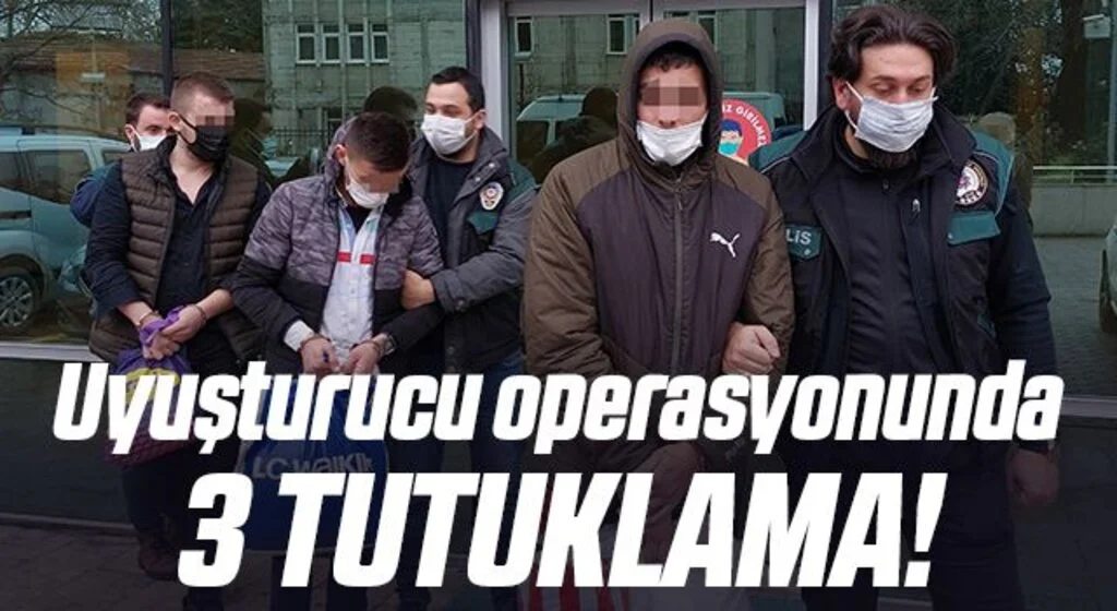 Samsun'da sokak satıcılarına uyuşturucu operasyonunda 3 kişi tutuklandı