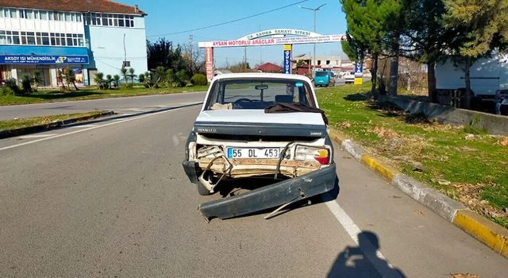 Samsun'da trafik kazası: 2 yaralı