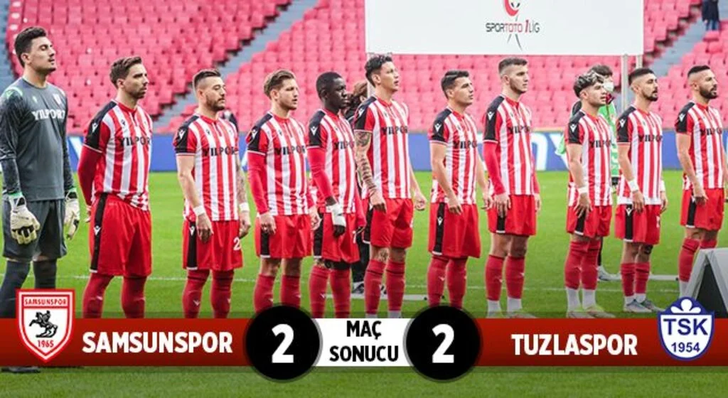 Samsunspor 2 Tuzlaspor: 2 (Maç Sonucu)
