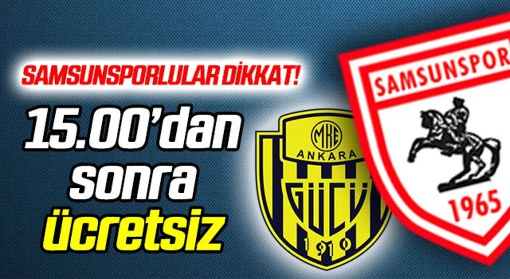 Samsunspor - Ankaragücü maçında tramvaylar ücretsiz