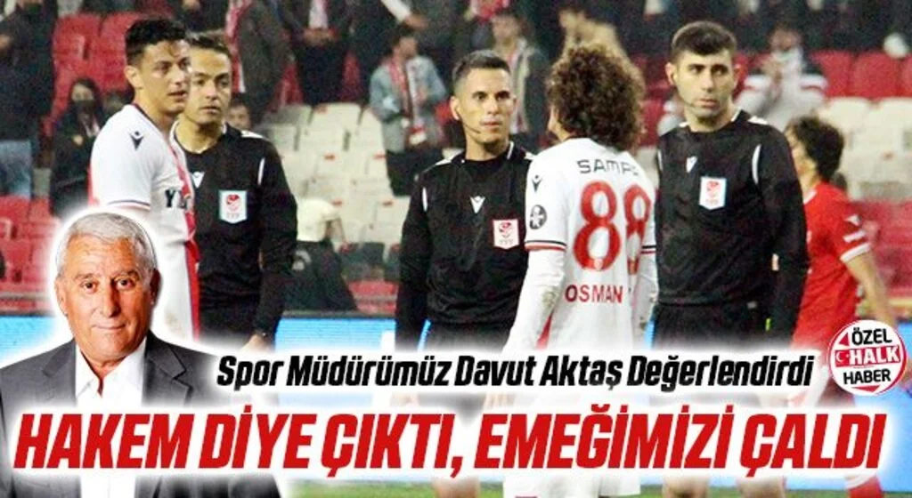 Samsunspor - Boluspor maçında hakem diye çıktı emeğimizi çaldı