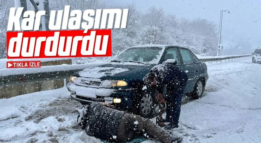 Sinop-Samsun kara yolunda kar nedeniyle ulaşım sağlanamıyor