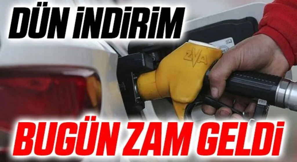 Son Dakika! Benzine Dün İndirim Bugün Zam!