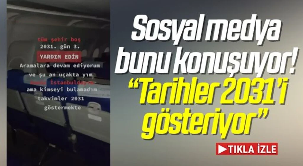 Sosyal medya bunu konuşuyor! “Tarihler 2031’i gösteriyor” dedi, İstanbul’u bomboş görüntüledi