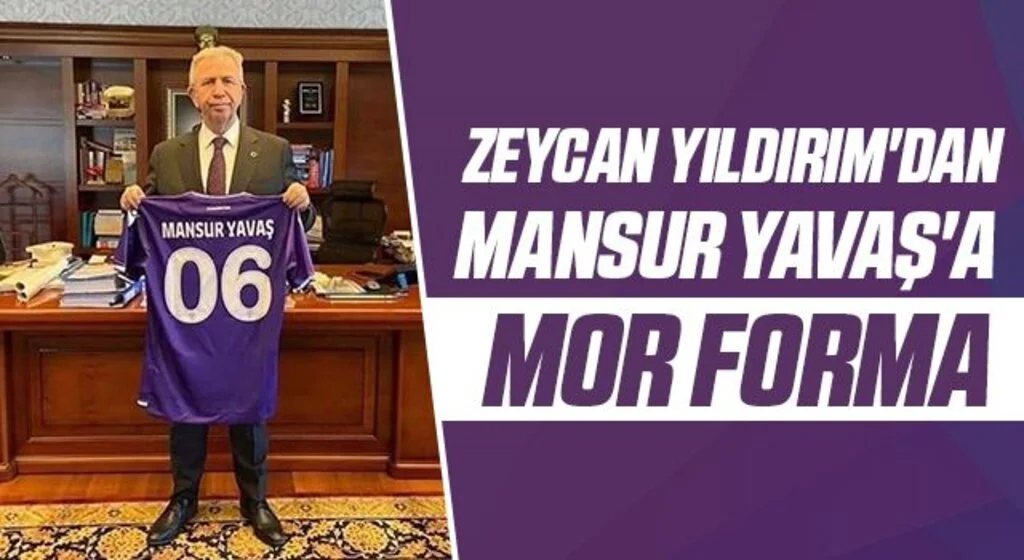 Zeycan Yıldırım'dan Mansur Yavaş'a mor forma
