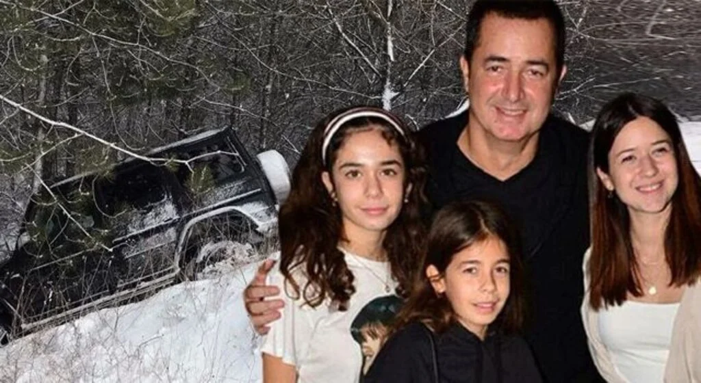 Acun Ilıcalı’nın kızlarının bulunduğu lüks cip kaza yaptı