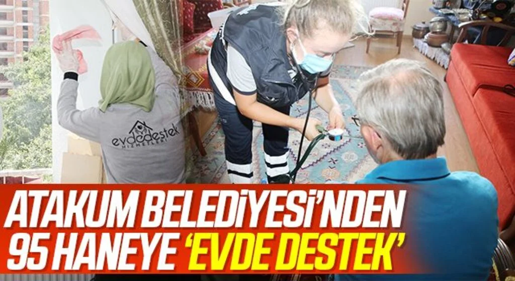 Atakum Belediyesi’nden  95 haneye ‘evde destek’