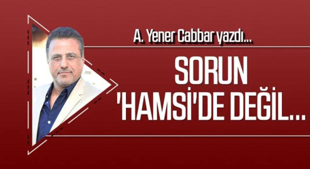 A.YENER CABBAR yazdı: Sorun 'Hamsi'de değil...