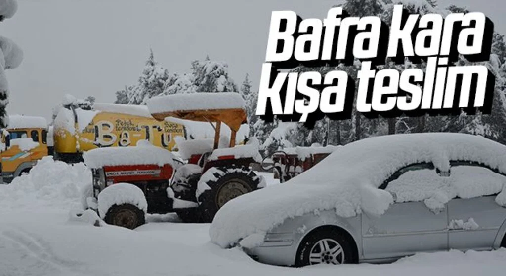 Bafra kara kışa teslim