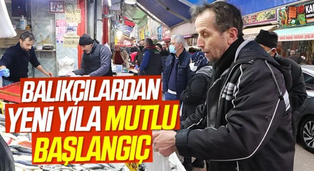 Balıkçılardan yeni yıla mutlu başlangıç