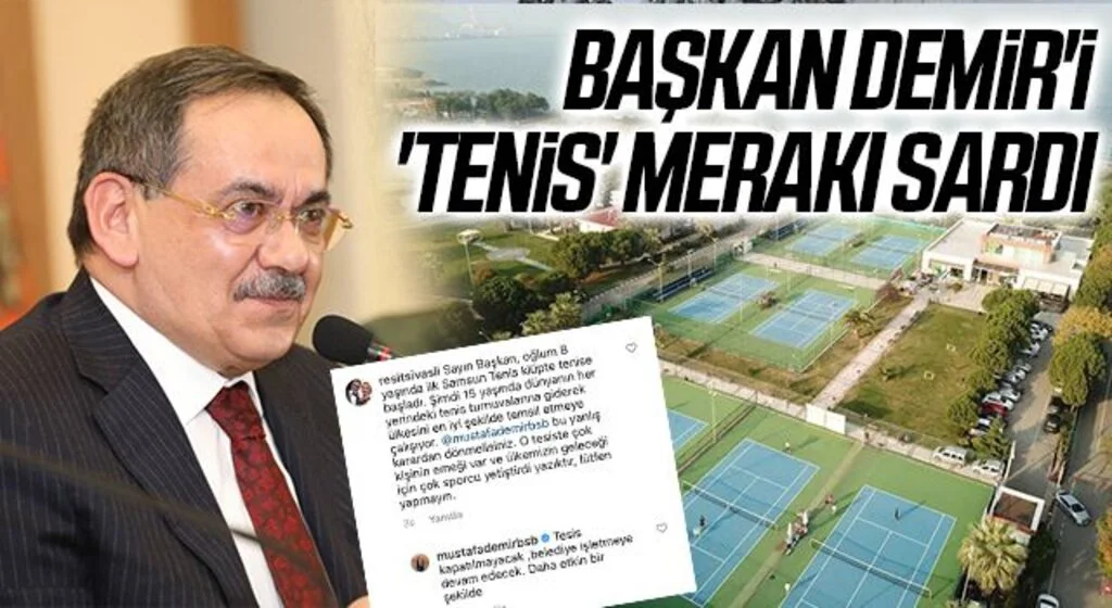 Başkan Mustafa Demir'i 'Tenis' Merakı Sardı!