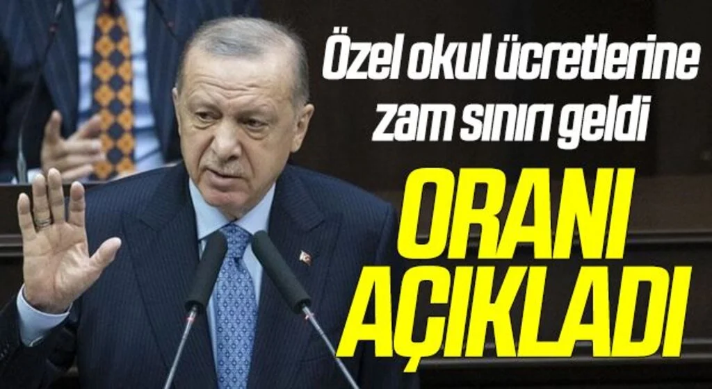 Cumhurbaşkanı Erdoğan’dan özel okullara zam açıklaması