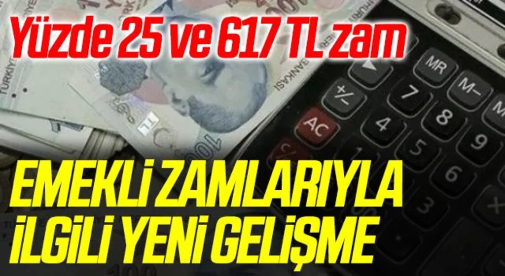 Emekli zamlarıyla ilgili önemli gelişme...Yüzde 25 ve 617 TL zam geliyor! Beklenen düzenleme Meclis'te