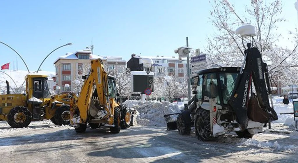 Havza'da 7/24 kar mesaisi