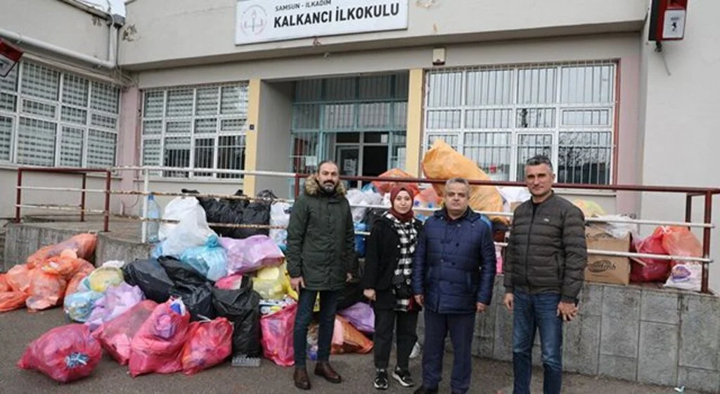 İlkokul öğrencileri 3,5 ton atığı ekonomiye kazandırdı