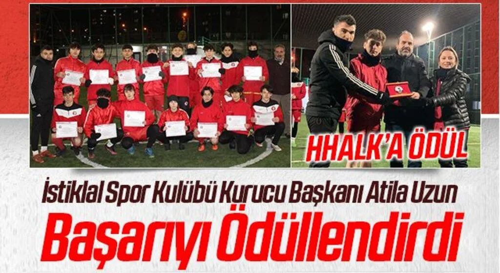 İstiklal Spor Kulübü Kurucu Başkanı Atila Uzun Başarıyı Ödüllendirdi