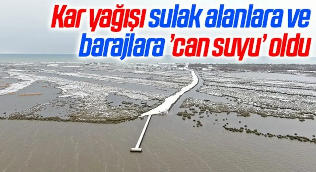 Kar yağışı sulak alanlara ve barajlara ’can suyu’ oldu