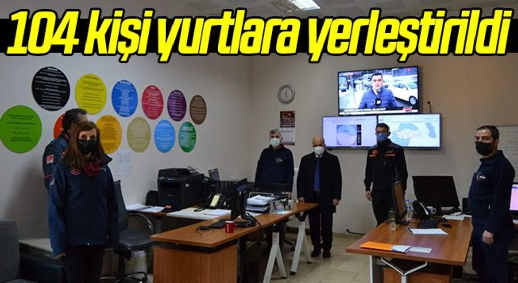 Karla mücadelede 104 kişi yurtlara yerleştirildi