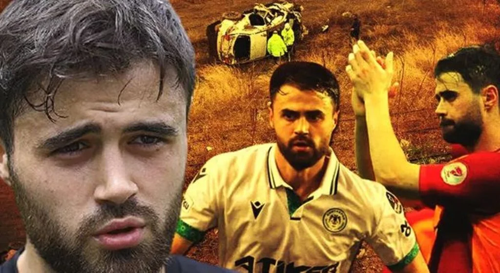 Konyaspor'un milli futbolcusu Ahmet Çalık trafik kazasında hayatını kaybetti! Herkesi yasa boğan kazadan ilk fotoğraflar geldi