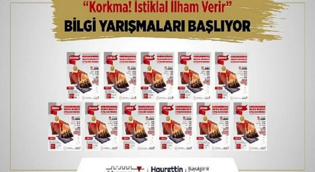 “Korkma! İstiklal İlham Verir” Bilgi Yarışmaları Başlıyor