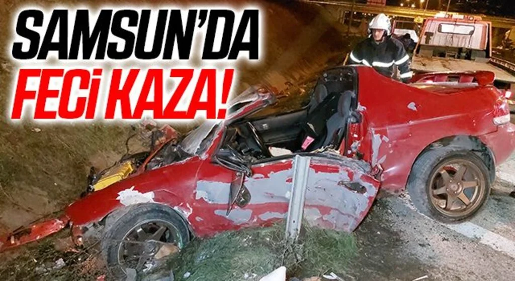 Otomobiliyle bariyere çarpan sağlık memuru ölümden döndü