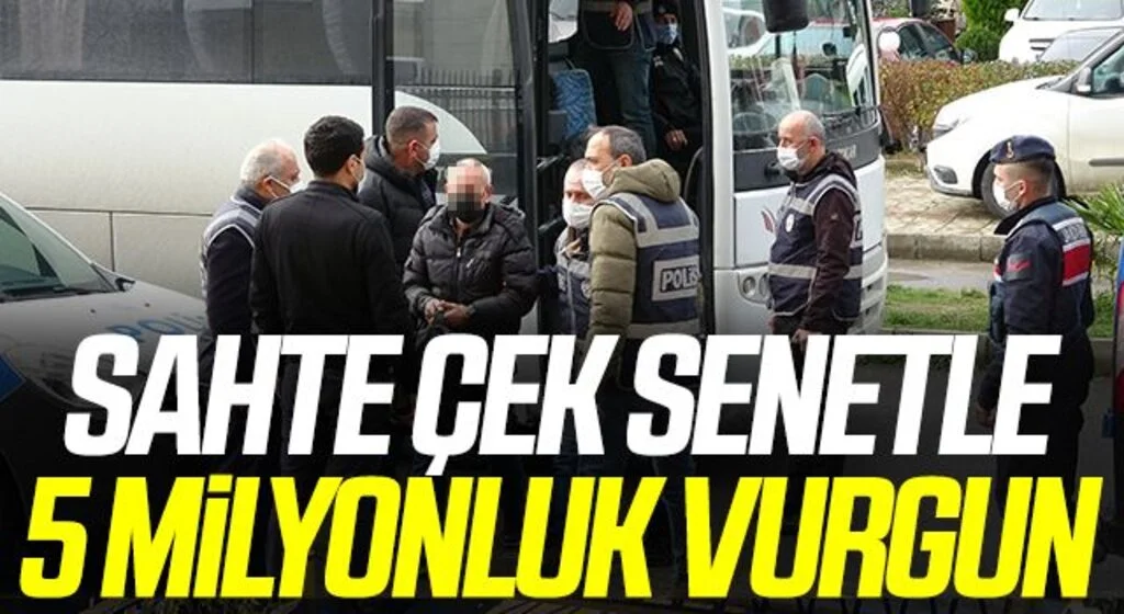 Sahte çek senetle 5 milyonluk vurgunun şüphelileri adliyede