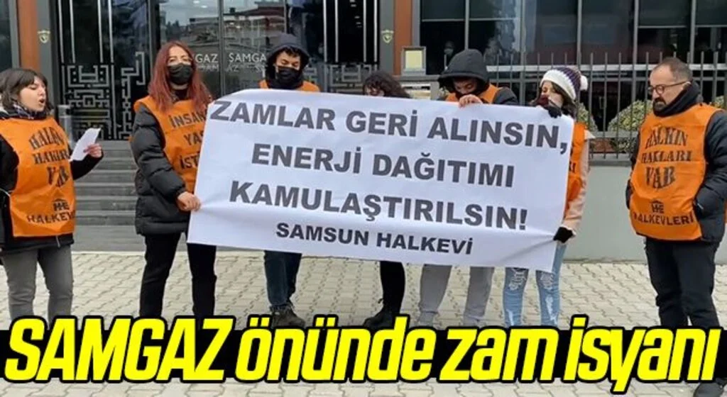 SAMGAZ önünde zam isyanı
