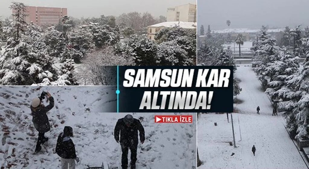 Samsun Kar Altında!