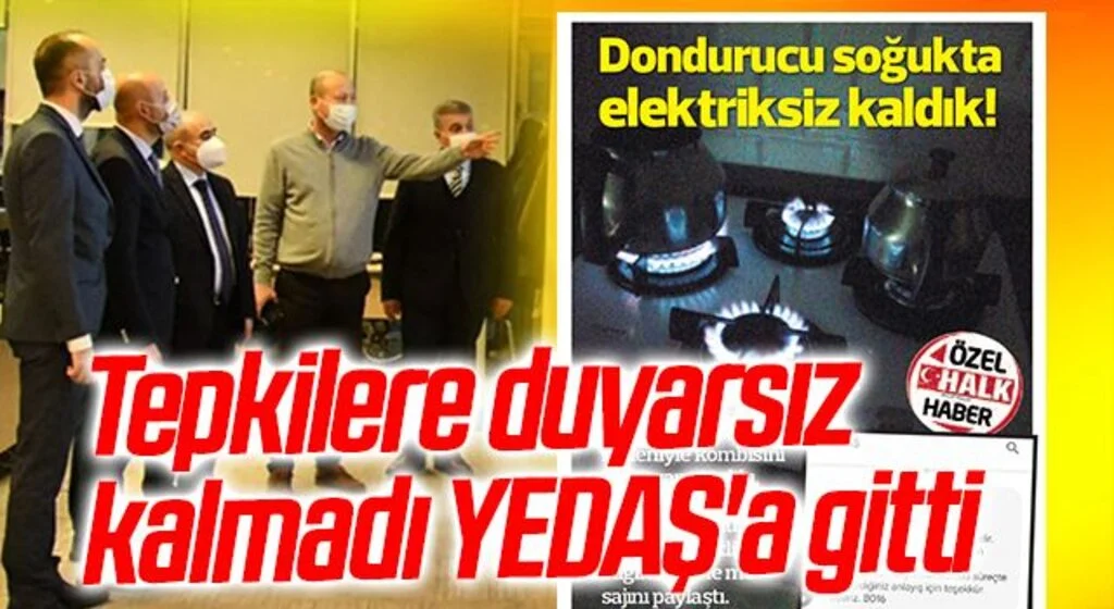 Samsun Valisi Zülkif Dağlı Tepkilere duyarsız kalmadı YEDAŞ'a gitti