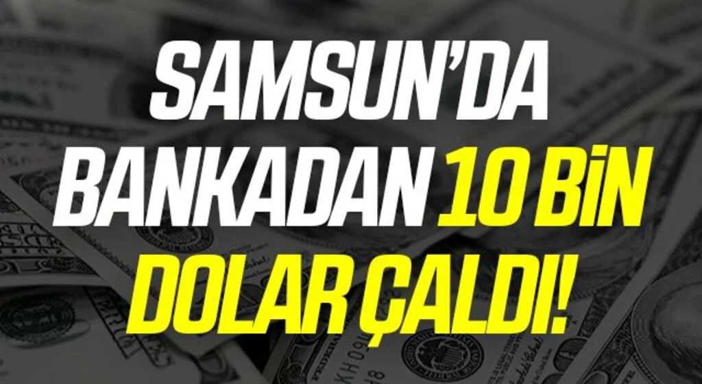 Samsun'da Bankadan 10 bin dolar çalan kadın ruh sağlığı hastanesine sevk edildi