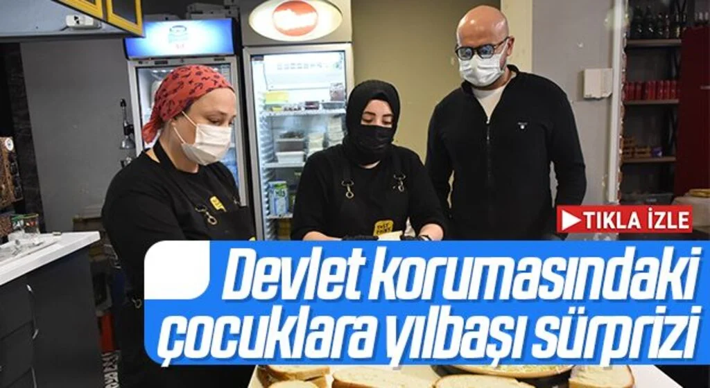 Samsun'da esnaftan devlet korumasındaki çocuklara yılbaşı sürprizi
