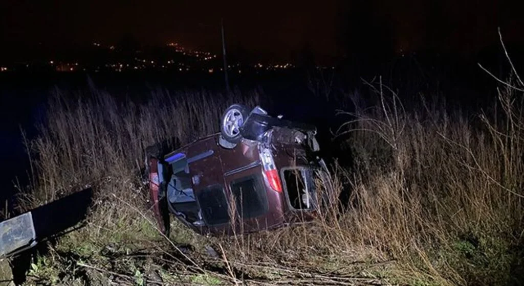 Samsun’da hafif ticari araç takla attı: 1 yaralı
