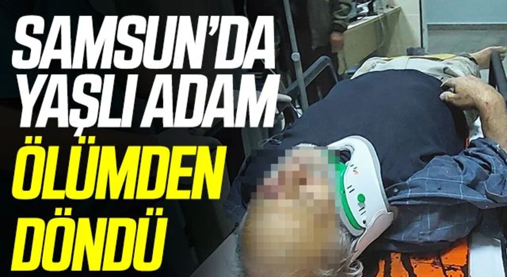 Samsun'da İnşaattan düşen yaşlı adam ölümden döndü
