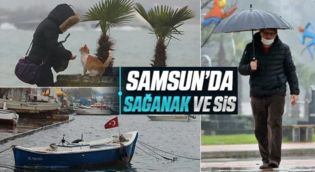 Samsun'da sağanak ve sis hayatı olumsuz etkiledi