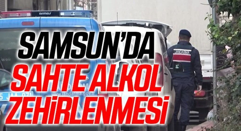 Samsun'da Sahte alkolden 1 kişi zehirlendi