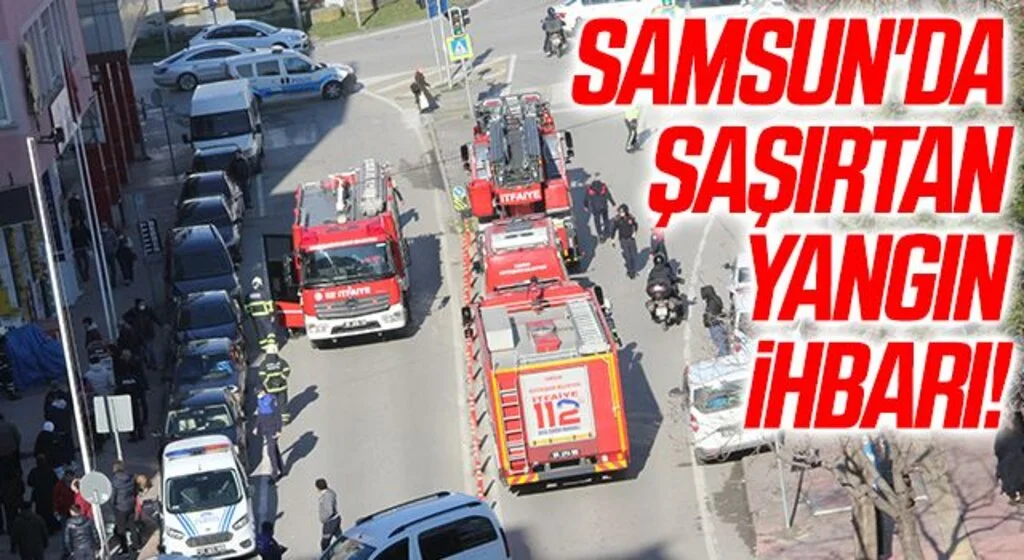 Samsun'da Şaşırtan Yangın İhbarı! Su Buharı...