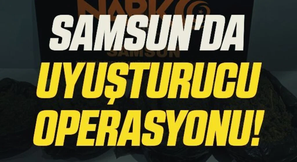 Samsun'da uyuşturucu operasyonu: 8 gözaltı
