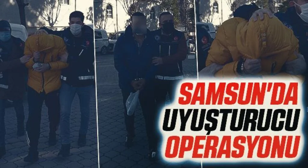 Samsun'da uyuşturucu operasyonu: 8 gözaltı