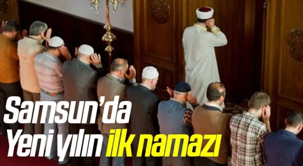 Samsun'da vatandaşlar sabah namazında buluştu