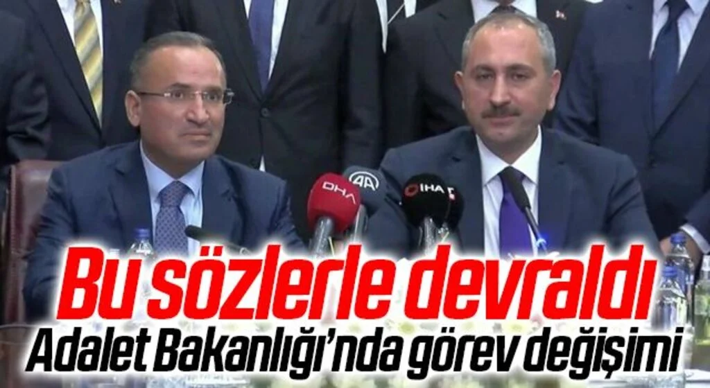 Son Dakika: Adalet Bakanlığında devir teslim! Abdulhamit Gül, görevi Bekir Bozdağ'a devretti