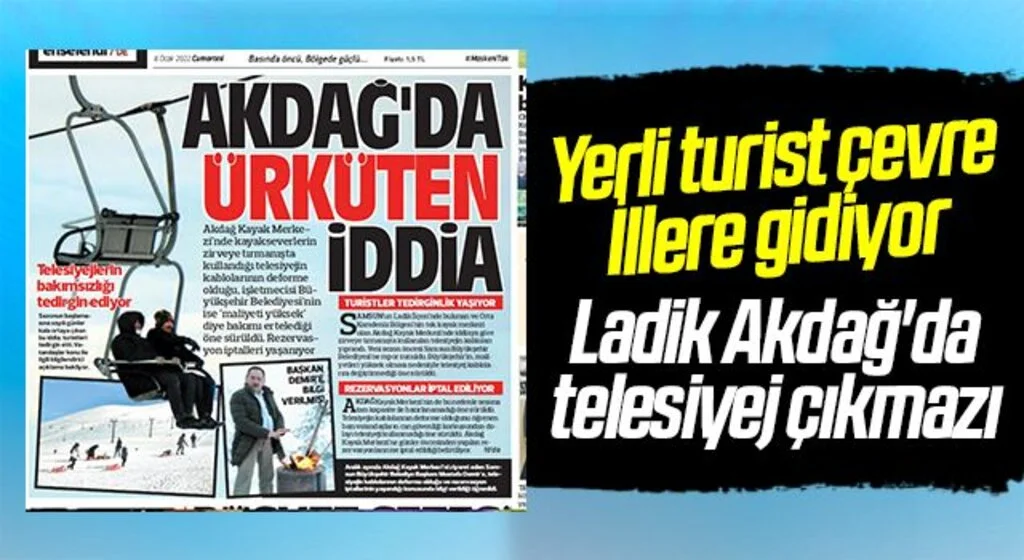 Yerli turist çevre illere gidiyor! Ladik Akdağ'da telesiyej çıkmazı