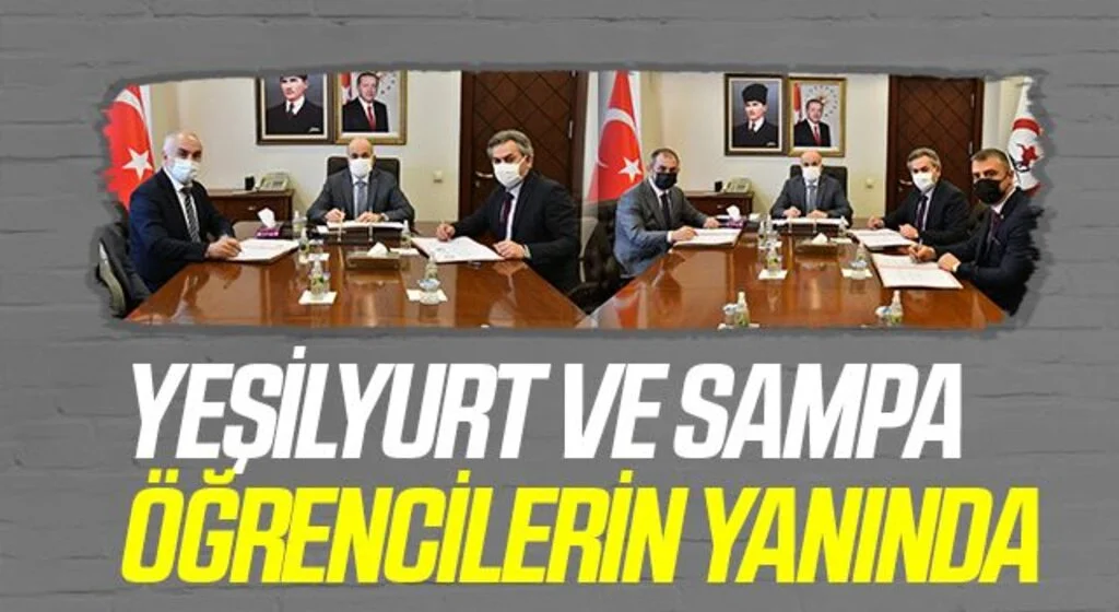 Yeşilyurt ve Sampa öğrencilerin yanında